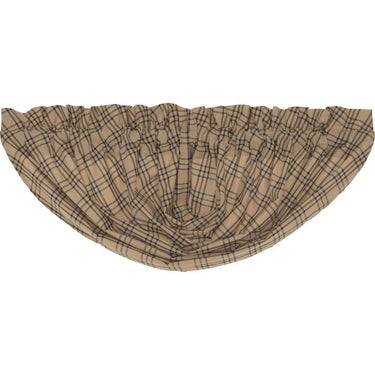 Sawyer Mill Charcoal Plaid Balloon Valance Curtain VHC Brands - The Fox Decor